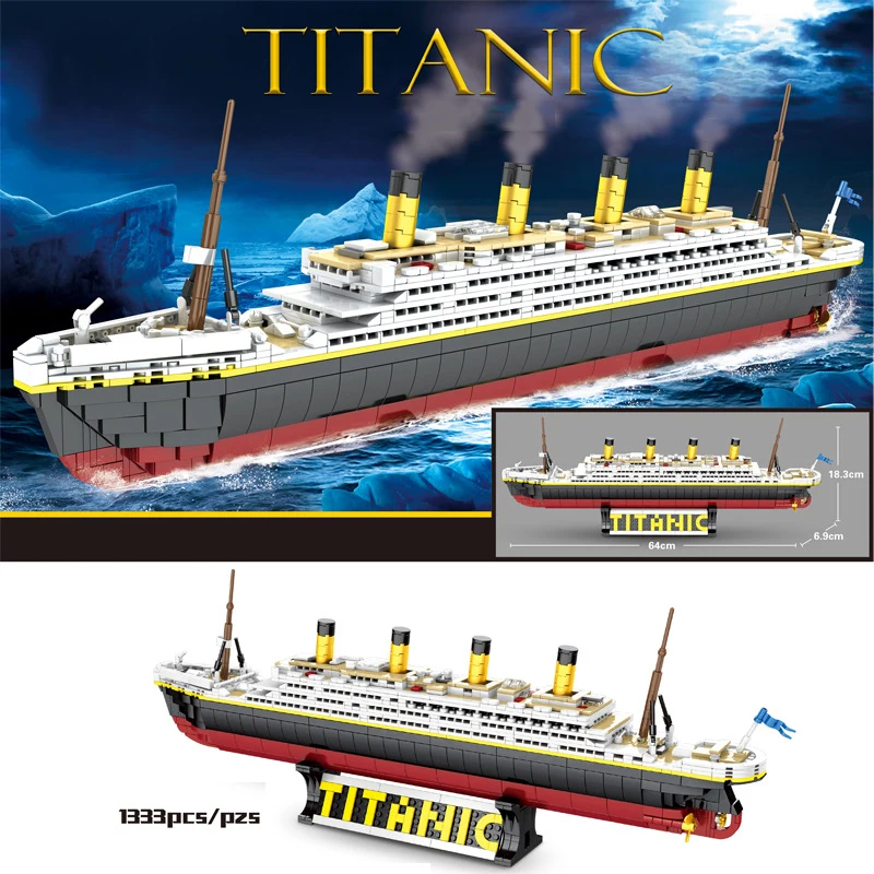 

Классический корабль Великобритании 1912, модель RMS Titanic moc строительный блок сборка, коллекция игрушек для взрослых