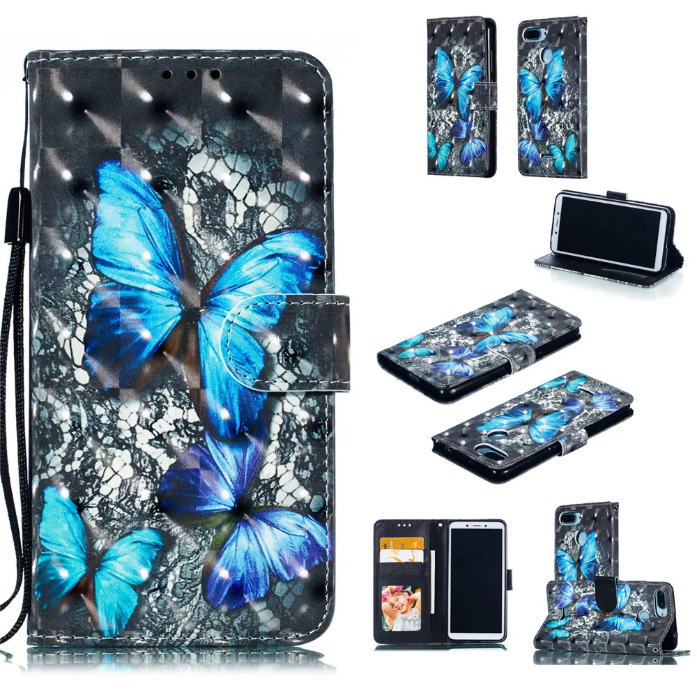 Роскошный чехол для телефона с 3D рисунком для Xiaomi mi 9T 9 SE 8 Lite Red mi 6 7 7A Note 7 6 Pro K20 откидная крышка с отделением для карт