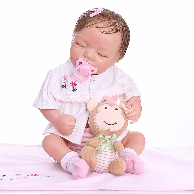 

Bebe Reborn Kit Realistic 18 Inch Baby Girl Toddler Lifelike Real Touch Dolls Toys for Girls 3 Years Children