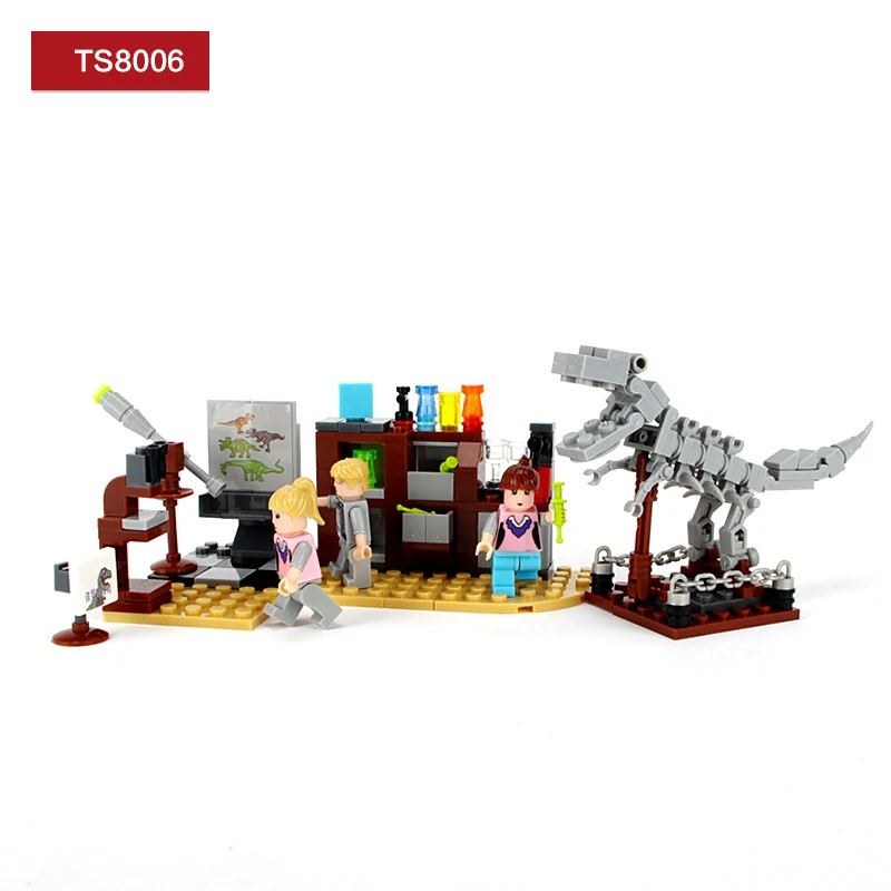 Фигурки Динозавров Юрского периода конструктор тираннозавр совместимы с