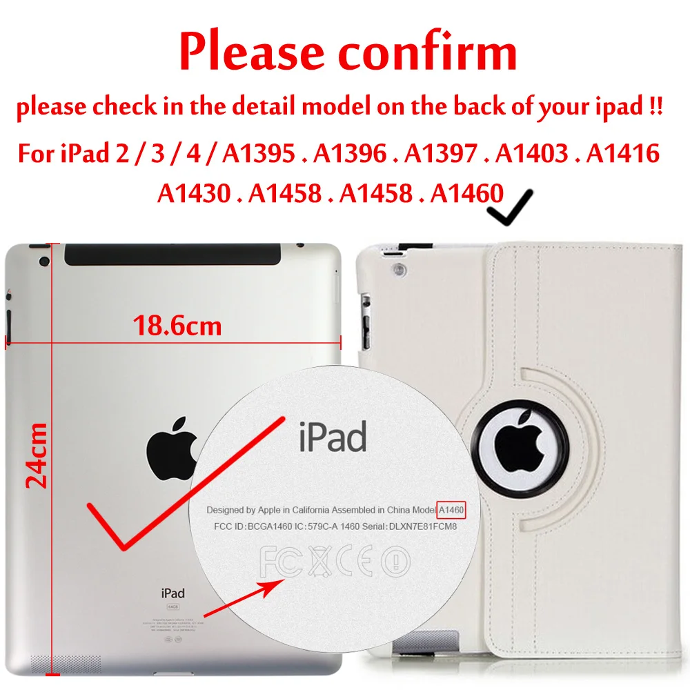 Деловой откидной Чехол для ipad 2/ipad 3/ipad 4 смарт-подставка держатель для ipad 2/ipad 3/ipad 4 Магнитный Авто Пробуждение сна чехол - Цвет: White 2
