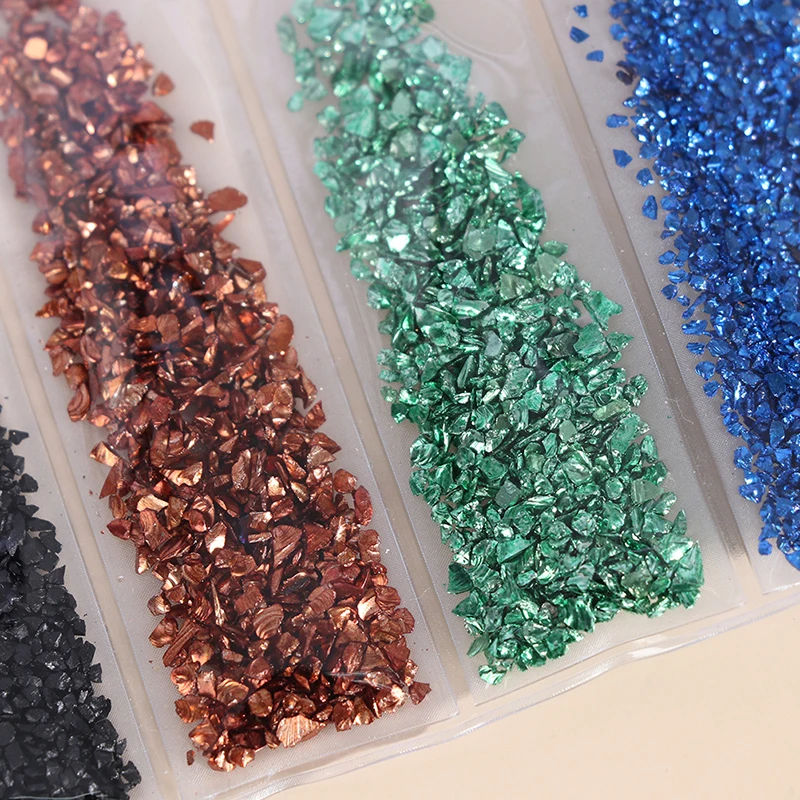 

DIY Epoxy Filler Nail Art Jewelry Making Mold Fillings Broken Glass Stones