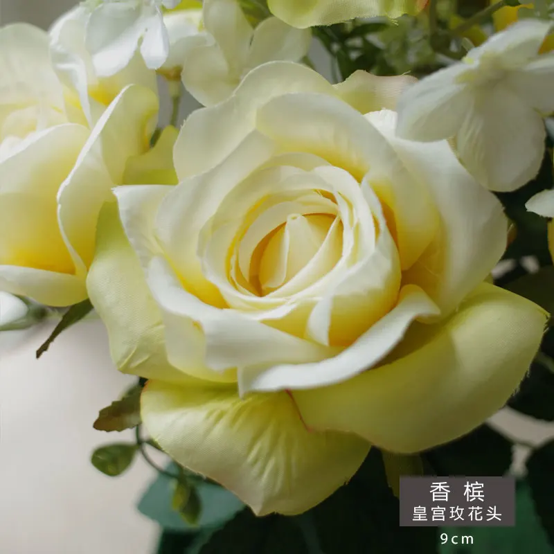 

Simulation rose head flower wall artificial flower pipe decoration plastic flower ceiling wall paste wedding flower head