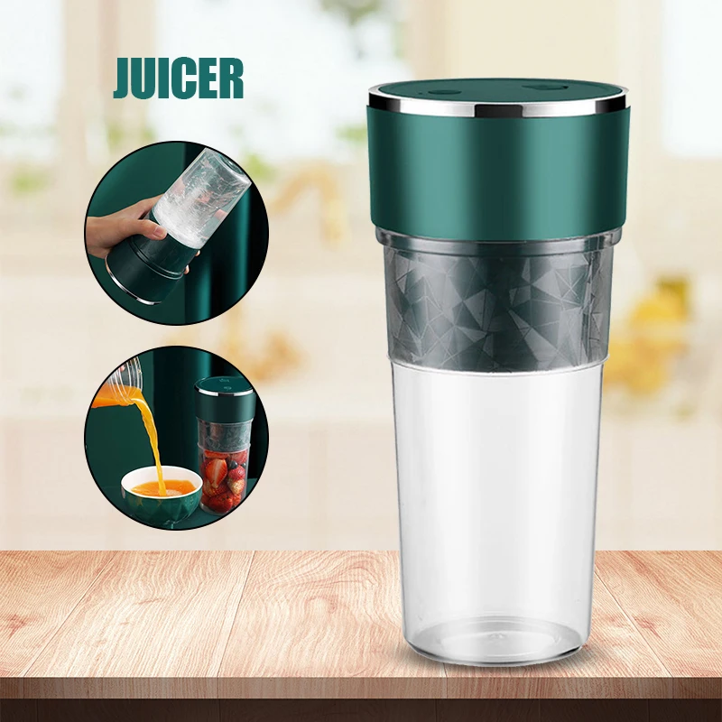 

Newly Portable Juicer Blender Usb Rechargeable Mini Juicer Cup Small Squeezed Fruit Juice Cup Electric Juicer