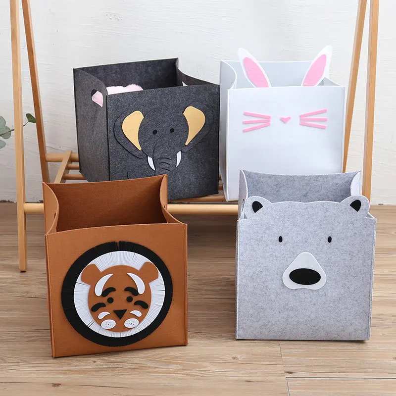 

Foldable Cartoon Cute Animal Baby Laundary Baskets Toy Storage Buckets Picnic Dirty Clothes Storage Box Organizer Room Decor