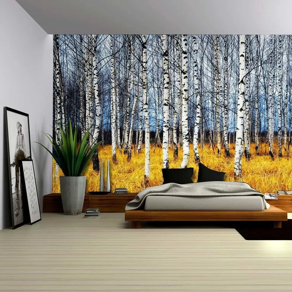 

Forest Tapestry Wall Hanging Beach Mat Polyester Blanket Picnic Blanket Tablecloth Wall Hanging Tapestry Psychedelic Pattern