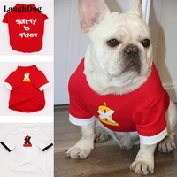 fashion trend pet dog t shirt cotton vest for small large dogs clothes white red pets clothing chihuahua pug french bulldog shir