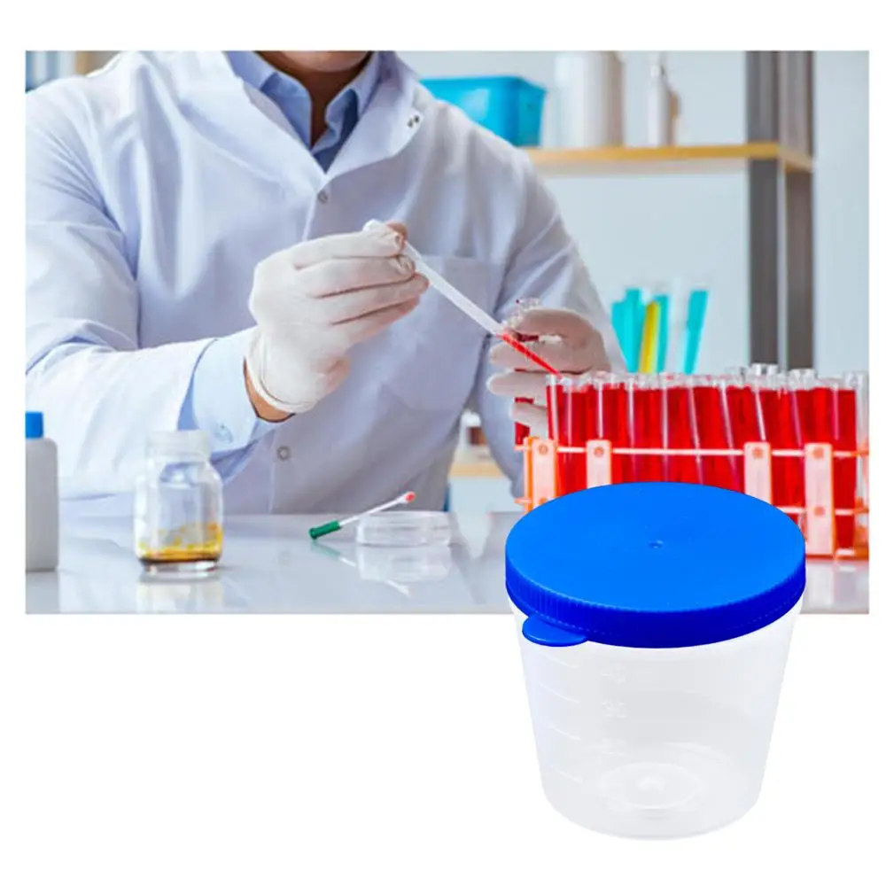 25 одноразовых емкостей для сбора образцов мочи медицинские пластиковые флаконы