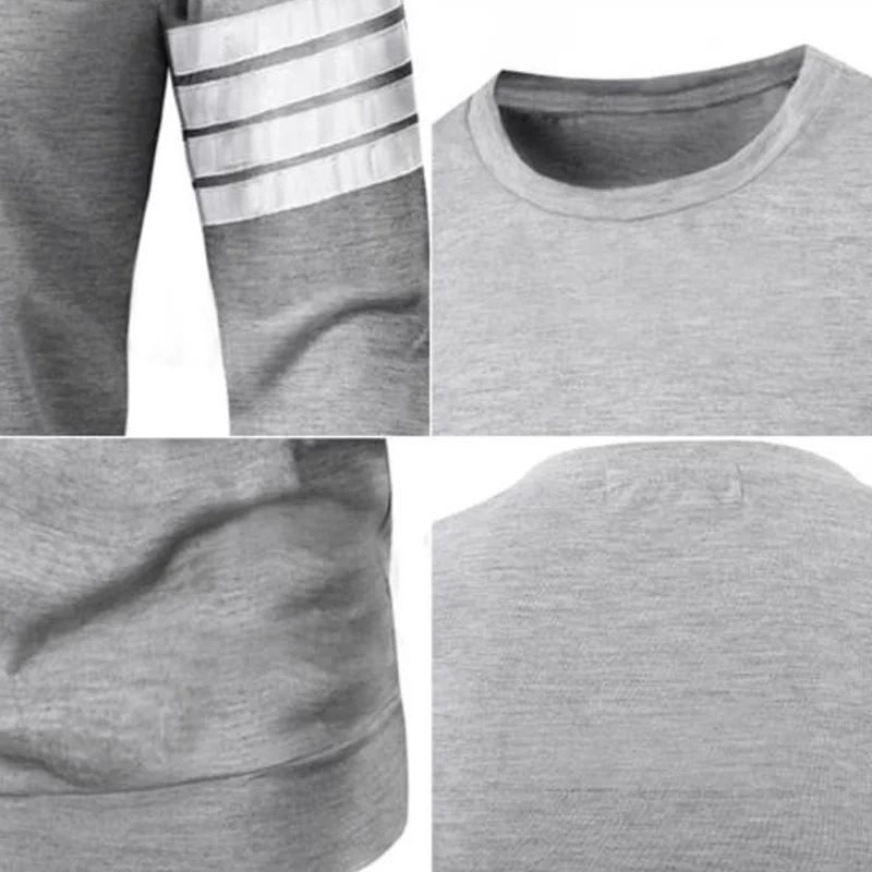 

Fashion Autumn Winter Men Women Sweatshirt Striped Long Sleeve Hoodie O Neck Tops Casual Pullover XRQ88