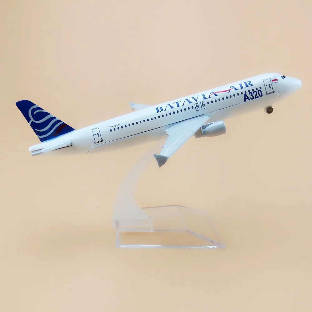 16 см Batavia Air A320 Airbus 320 Airways Airlines металлический сплав модель самолета литье под