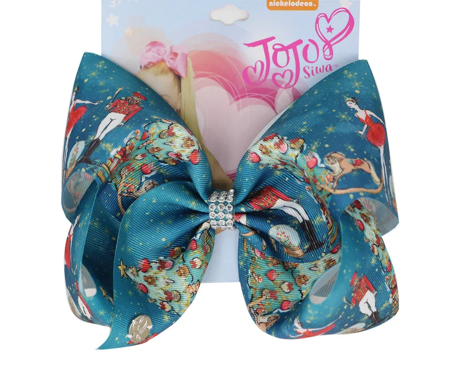 

NEW Christmas Large 8inch Hair Bows with Alligator Clips Xmas Gifts for Women Girls Kids Hair Accessories Drop Shipping