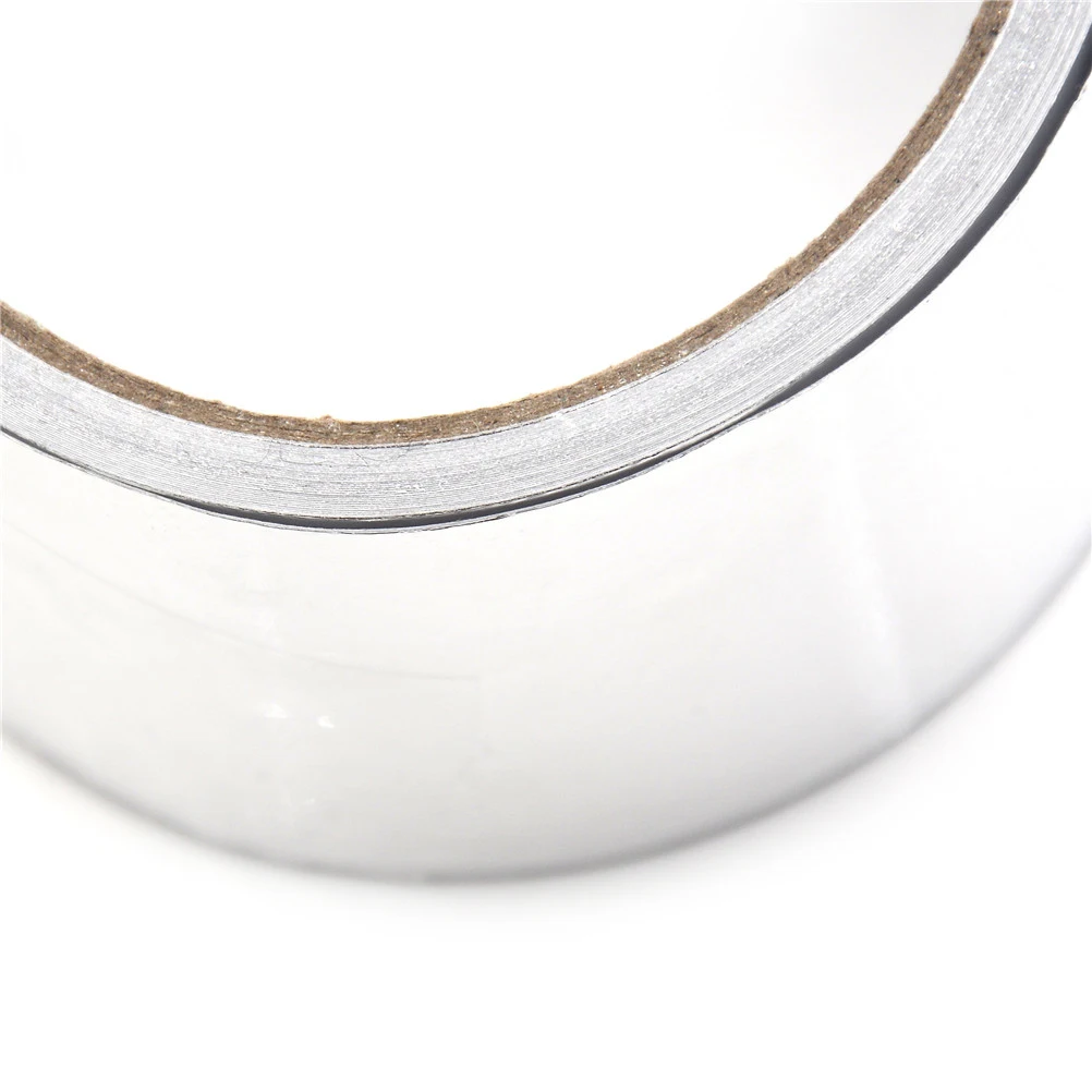 1 рулон высокое Температура устойчивый Фольга клейкая лента Серебряный