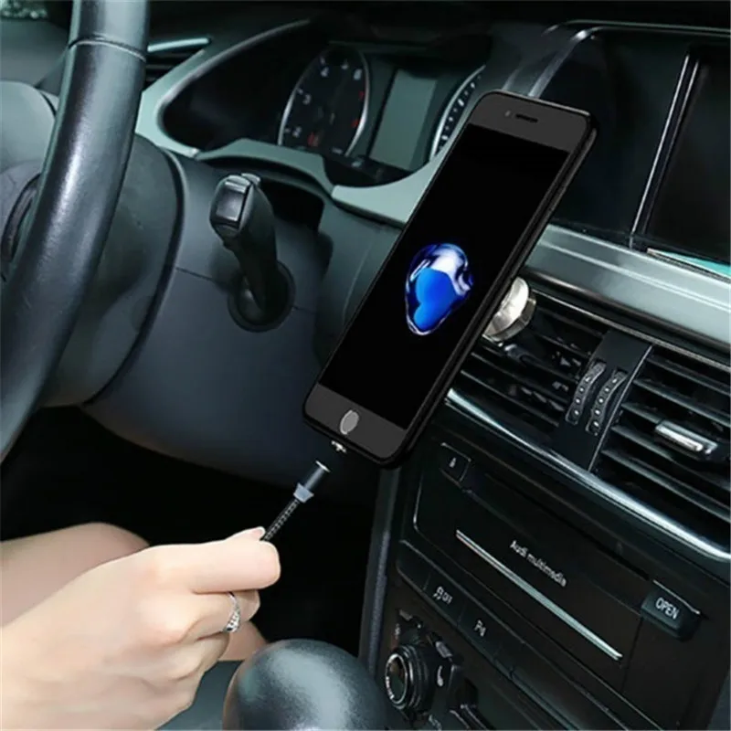 Магнитный светодиодный кабель для быстрой зарядки 5 В 2 4 А Micro / Type-C на USB |