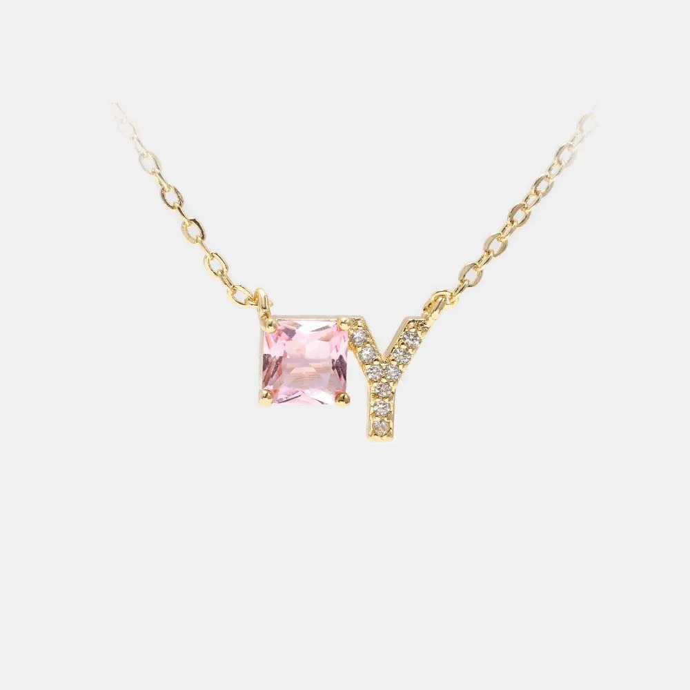 Женское Ожерелье SINTA с цирконием и алфавитом Трендовое ожерелье 18 К золотым