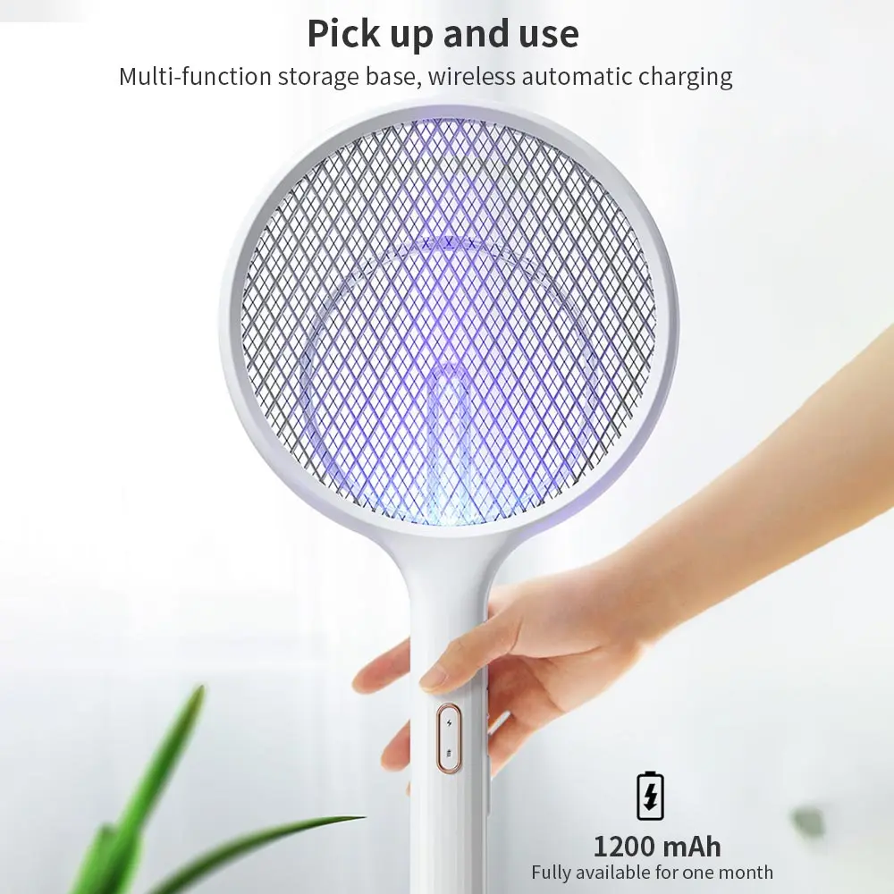 LED Ultraviol Light Mosquito Swatter Rechargeable Electronic Killer Insect Fly Wall-mounted Dispeller Portable |