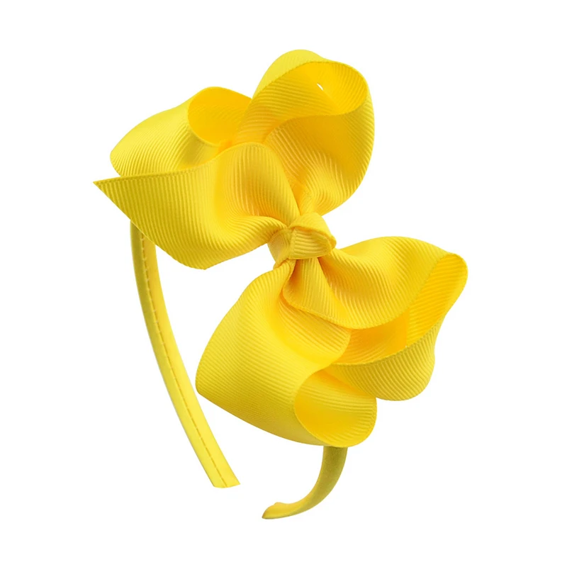 Хит 4 дюйма Детская повязка на голову ручной работы для Цвет девочек с большим