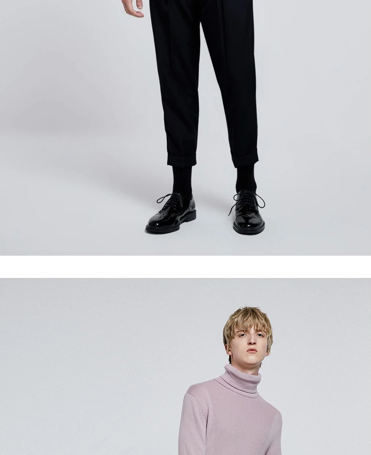 JackJones Мужской умный Повседневный светильник с длинными рукавами свитер с воротником-стойкой 219324525