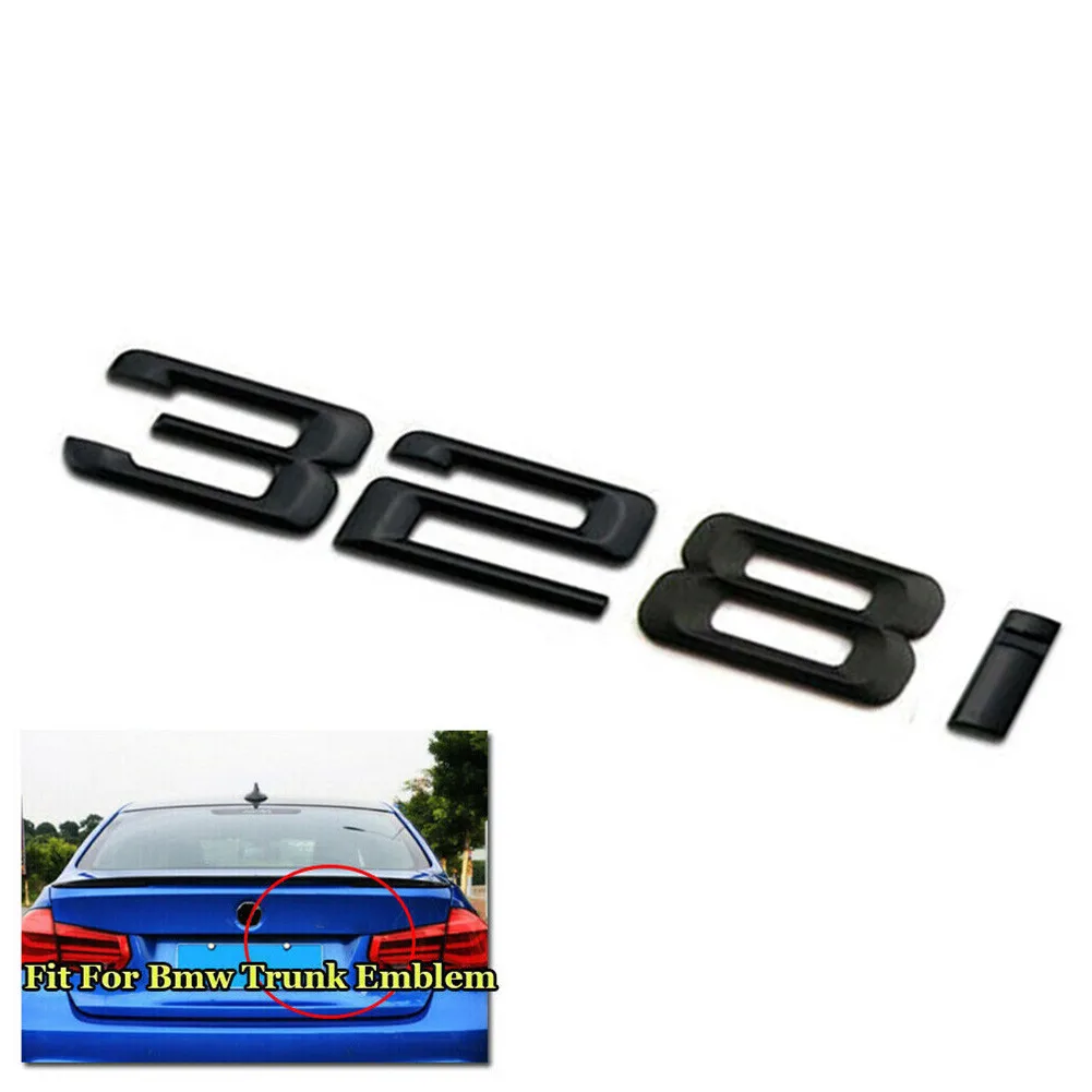 

Letters Car Sticker Matte ABS Plastic Badge Black Decor Emblem Sticker