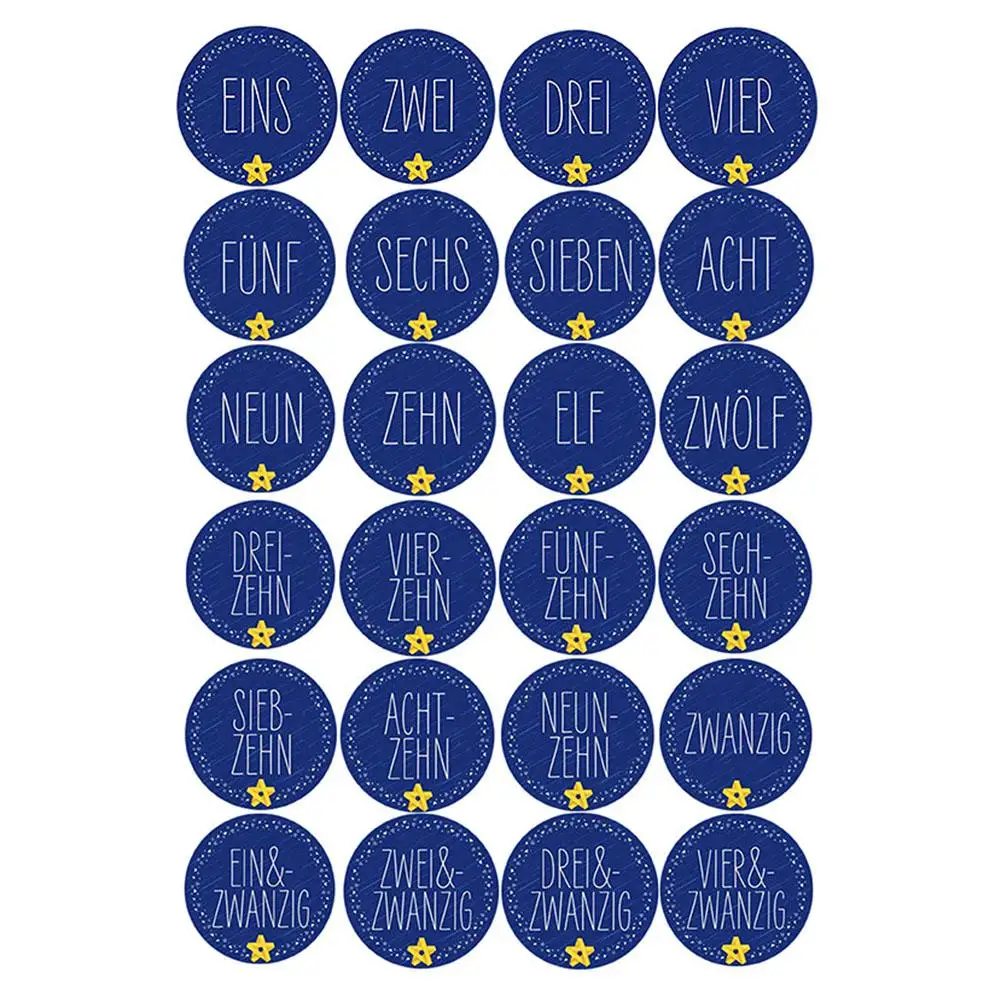 24 шт. Рождественский календарь обратного отсчета мешок Конфеты Шоколад льняной