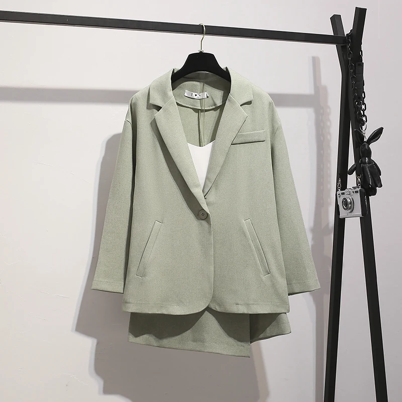 Женский офисный костюм из двух предметов жакет и юбка в западном стиле |