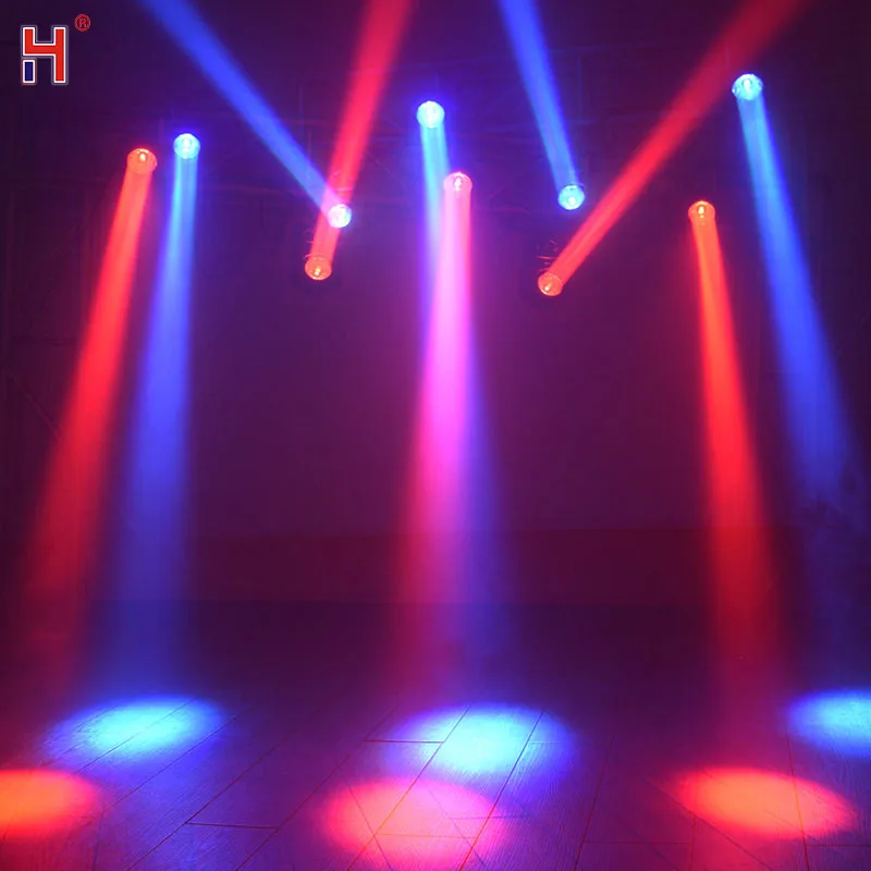 Дешево Диско-светильник для мобильного телефона 60 Вт DMX512 4 в 1 светодиодный мини-светильник с движущейся головкой вращающийся прожектор для диджея ...