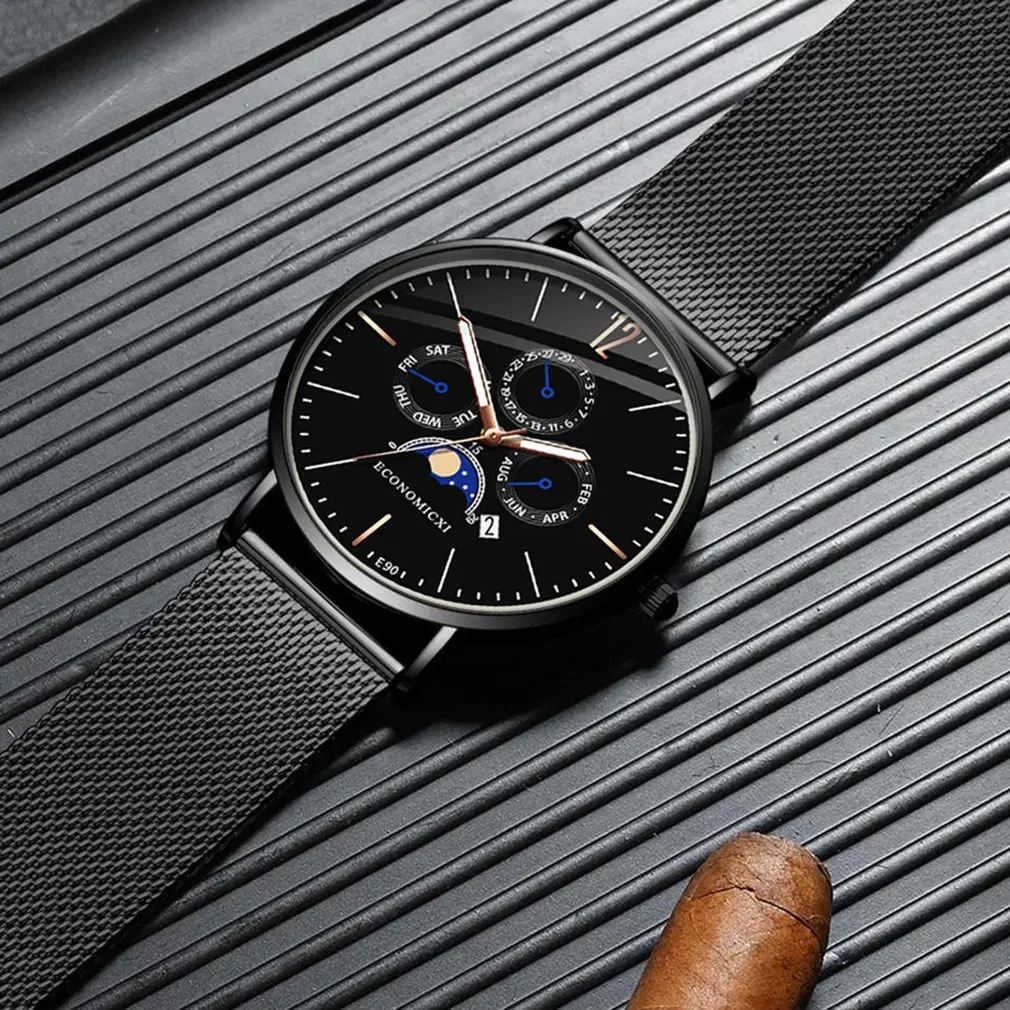 E90 модные часы женские роскошные однотонные ультратонкие с циферблатом под