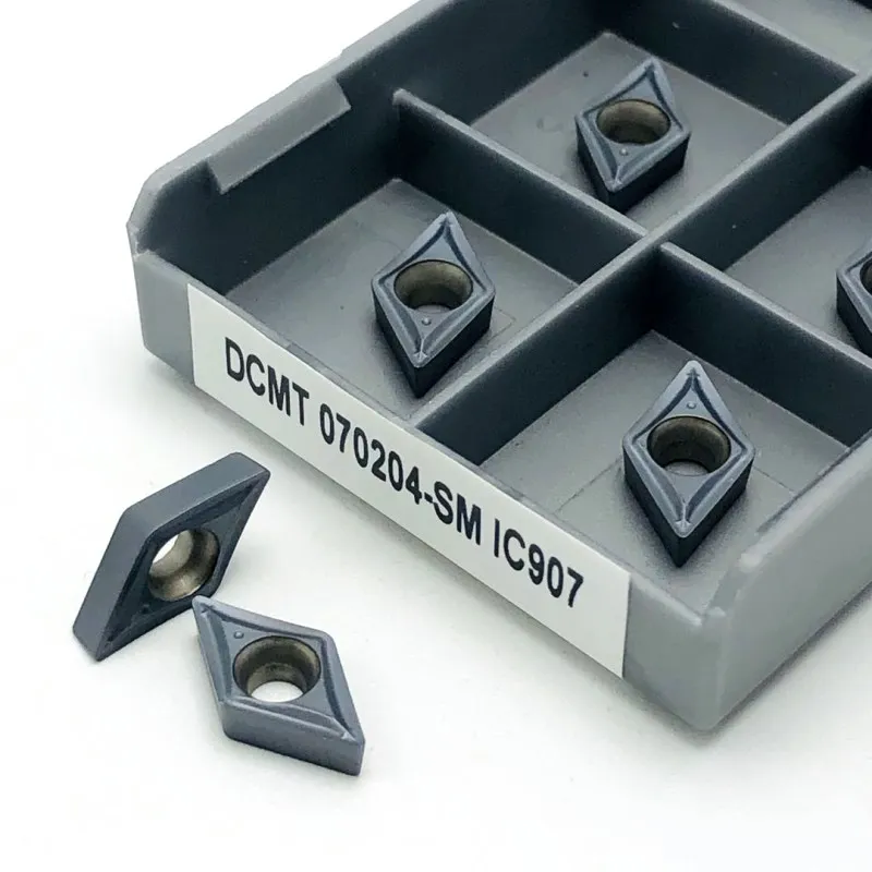10 шт. DCMT070204 SM IC907 стандартная вставка токарный инструмент CNC токарные детали