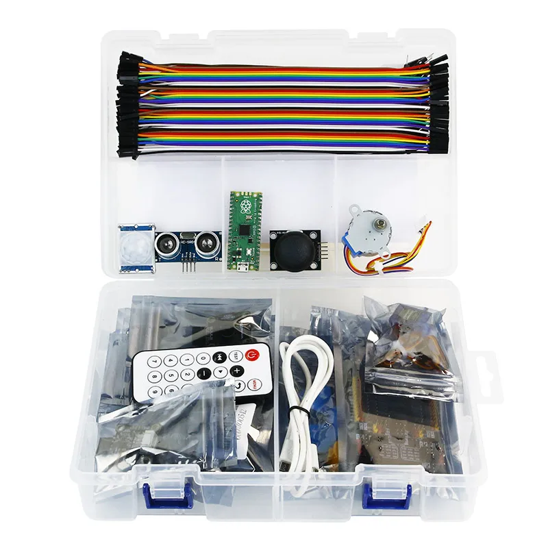 Yahboom Sensor Starter Kit Learning Kit for Raspberry Pi Pico STEM DIY Projects Programming Kit enlarge