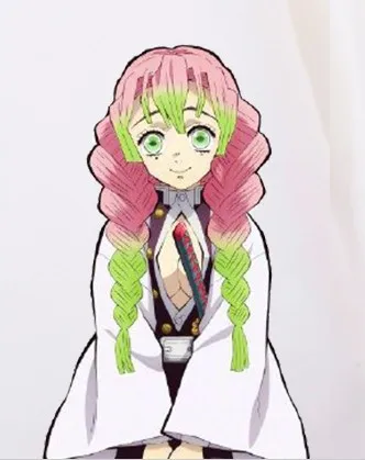 Парик Kanroji Mitsuri Kimetsu no Yaiba аниме рассекающий демонов Косплей 80 см Розовый