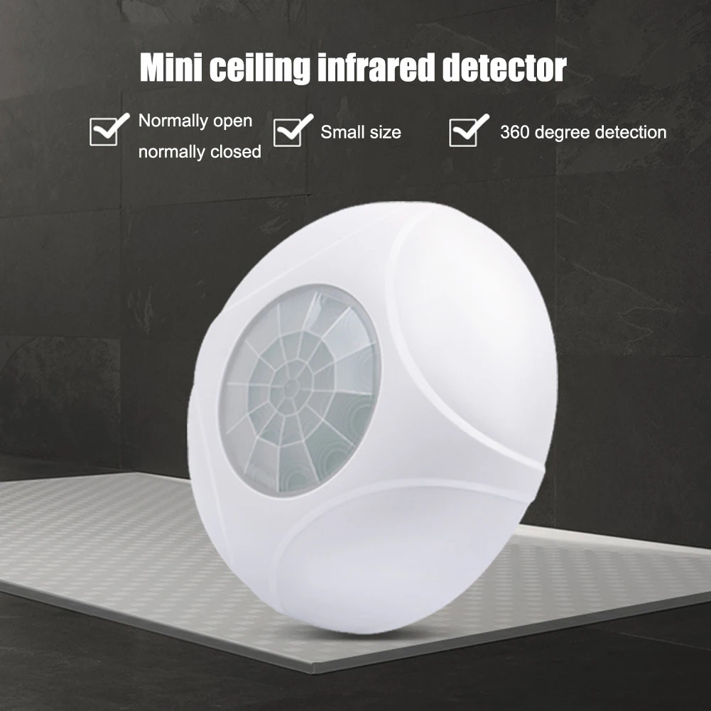 Крытая потолочная мини-охранная сигнализация для офиса на 360 градусов Круглый