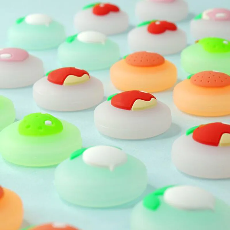 Силиконовый чехол с милым рисунком сакуры вишни груши фруктов Стик для джойстика