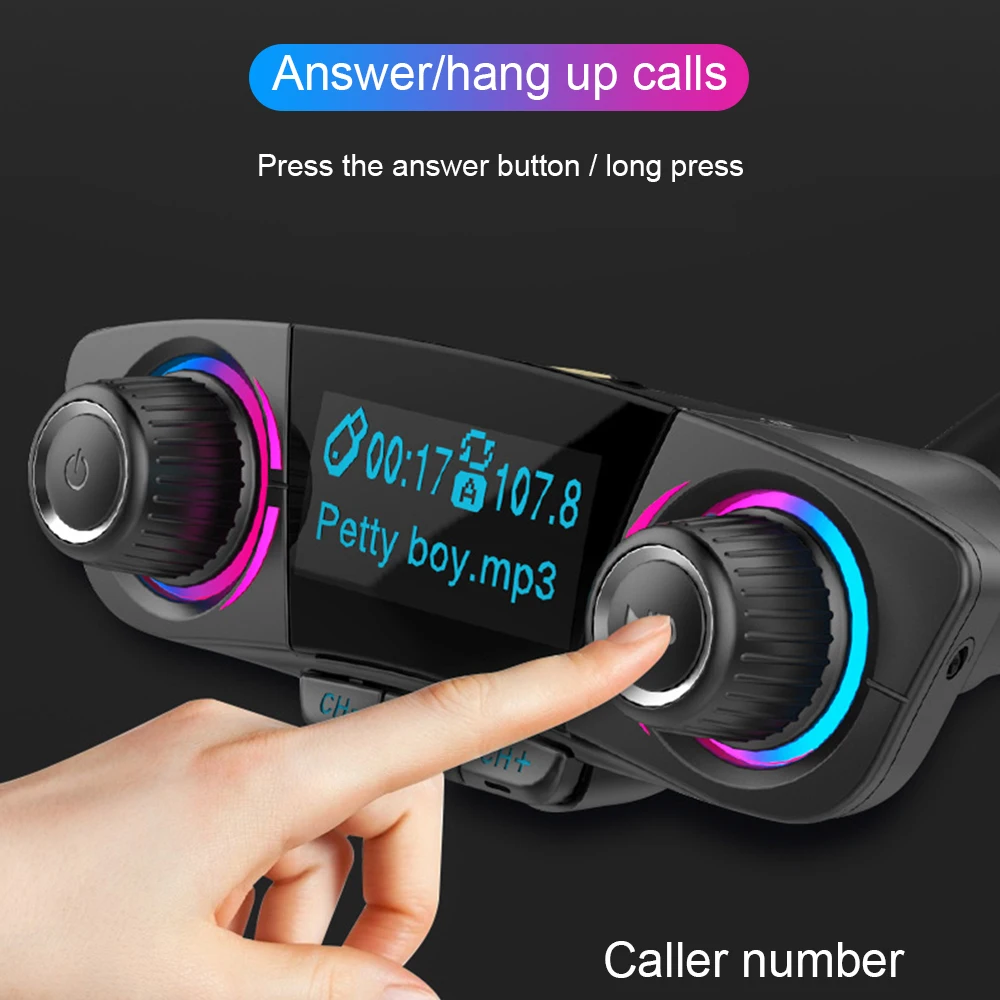Bluetooth автомобильный комплект беспроводной передатчик гарнитура аудио прием MP3