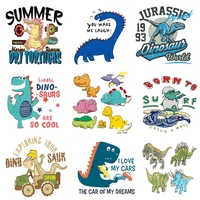 iron on transfer for clothing thermoadhesive patches for jackets thermo stickers diy dinosaur applique textile vinyl stripes c