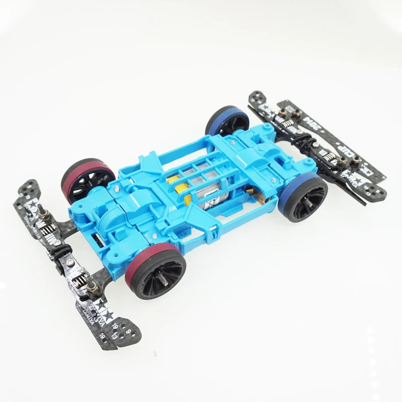 Piezas de carbono autofabricadas para coche de carreras tamiya, muelle de suspensi&oacute;n independiente, conjunto delantero/trasero, para chasis MS MA AR S2, 4wd-4
