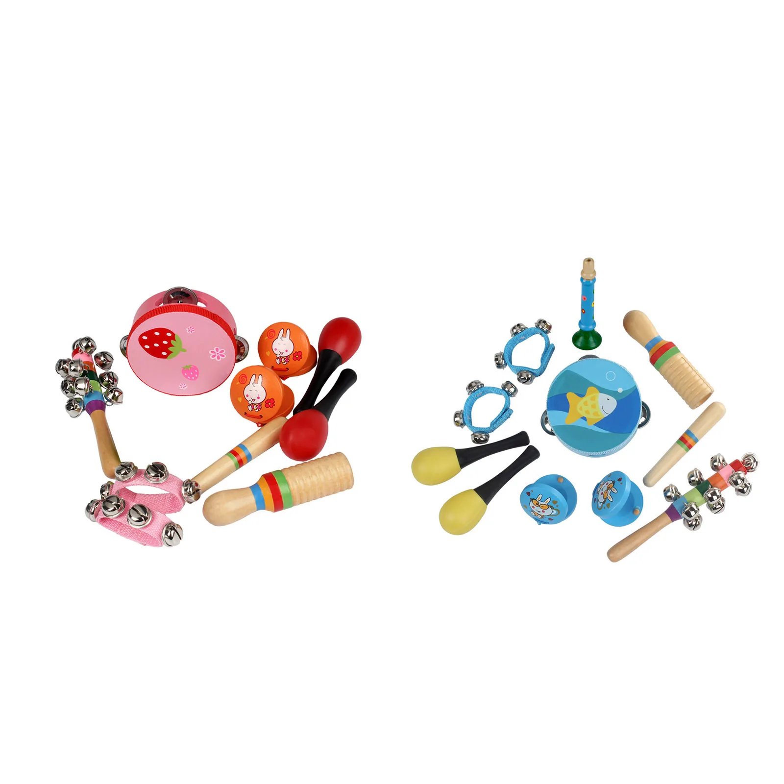 

Детские Музыкальные инструменты для малышей, деревянные детские погремушки, музыкальные деревянные игрушки-колокольчики, Красочные Музык...