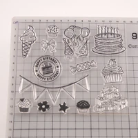 bow balloon transparent clear silicone stamp seal diy scrapbook rubber stencil embossing diary decoration office school supplies