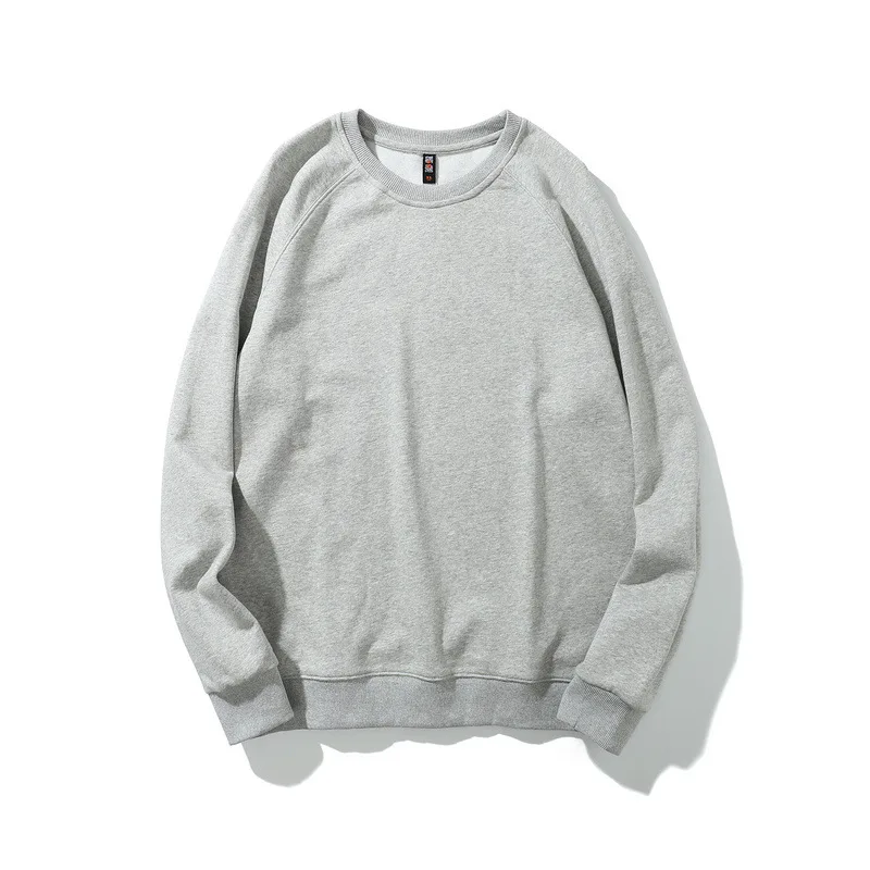 

Autumn and Winter New Tide Brand Oversize Simple Solid Color Loose Thin Round Neck Sweatshirts Men and Women Multicolor Top