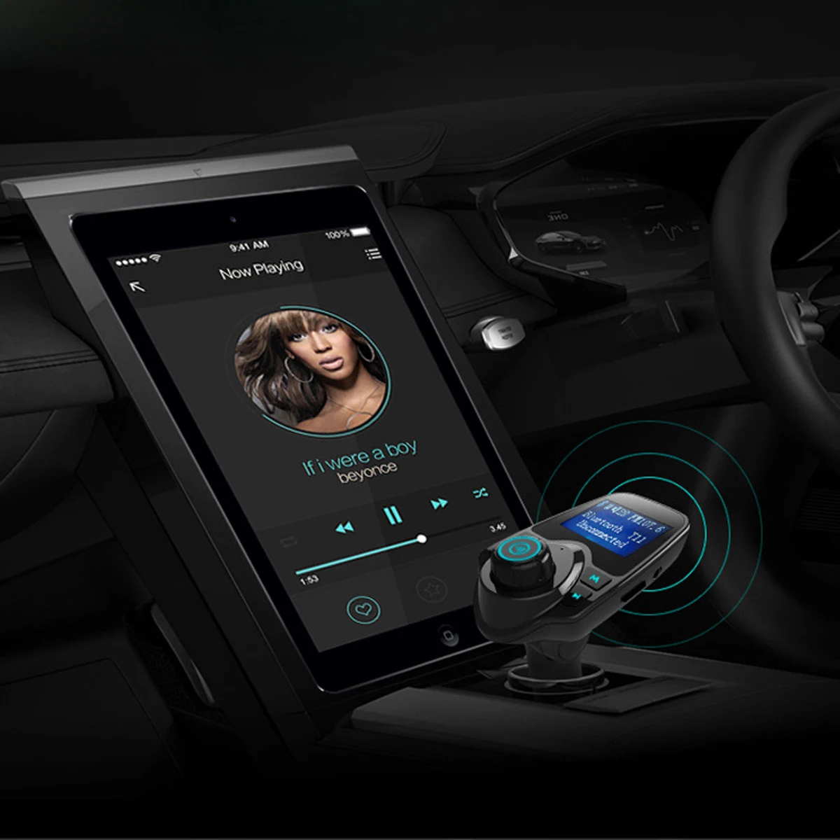 Зарядное устройство XIAOMI кабель громкой связи автомобильный Bluetooth плеер