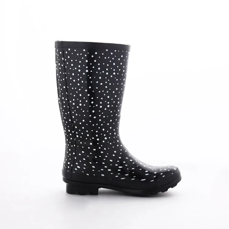 Сапоги Aleafalling женские резиновые ПВХ водонепроницаемые плоская подошва прочные с