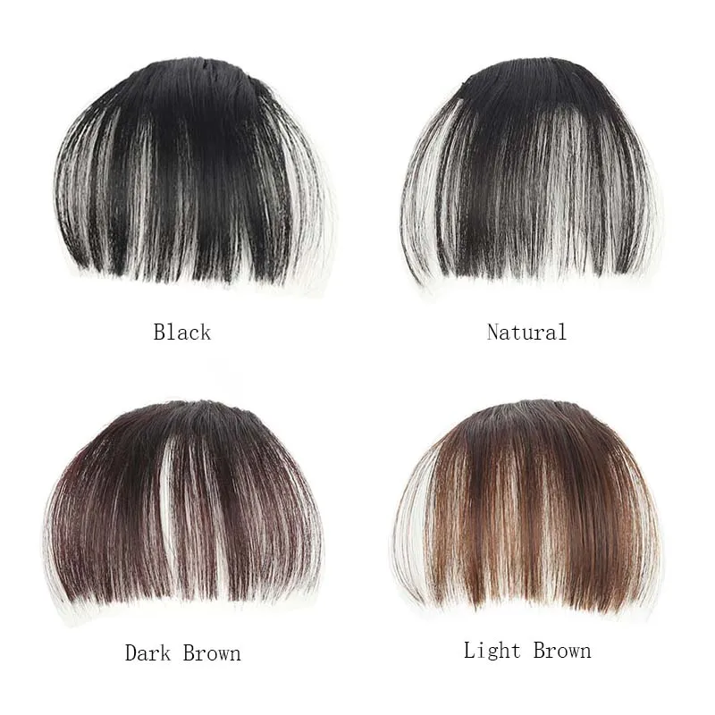 Аксессуар для укладки волос накладные челки волосы удлинители зажим спереди