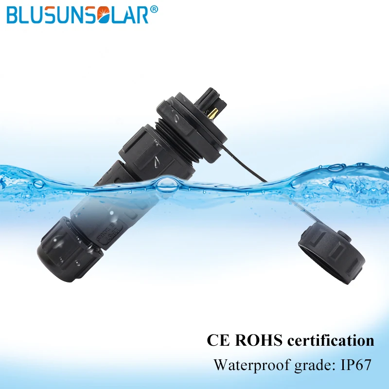 

100 pair M16 2,3,4,5Pin 250V IP68 plug socket male and female waterproof connector automotive wire connector terminals