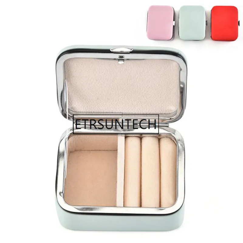 

50pcs Mini Portable Jewelry Box Stud Earrings Jewellery Storage Organizer PU Leather Display Travel Case Jewelry Gift Box