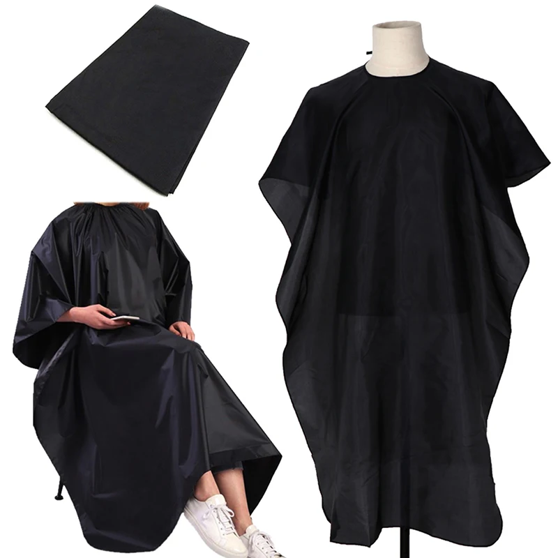 

Black Hairdressing Cape Professional Hair-Cut Salon Barber Cloth Wrap Protect Gown Apron Waterproof Cutting Gown Hair Cloth Wrap