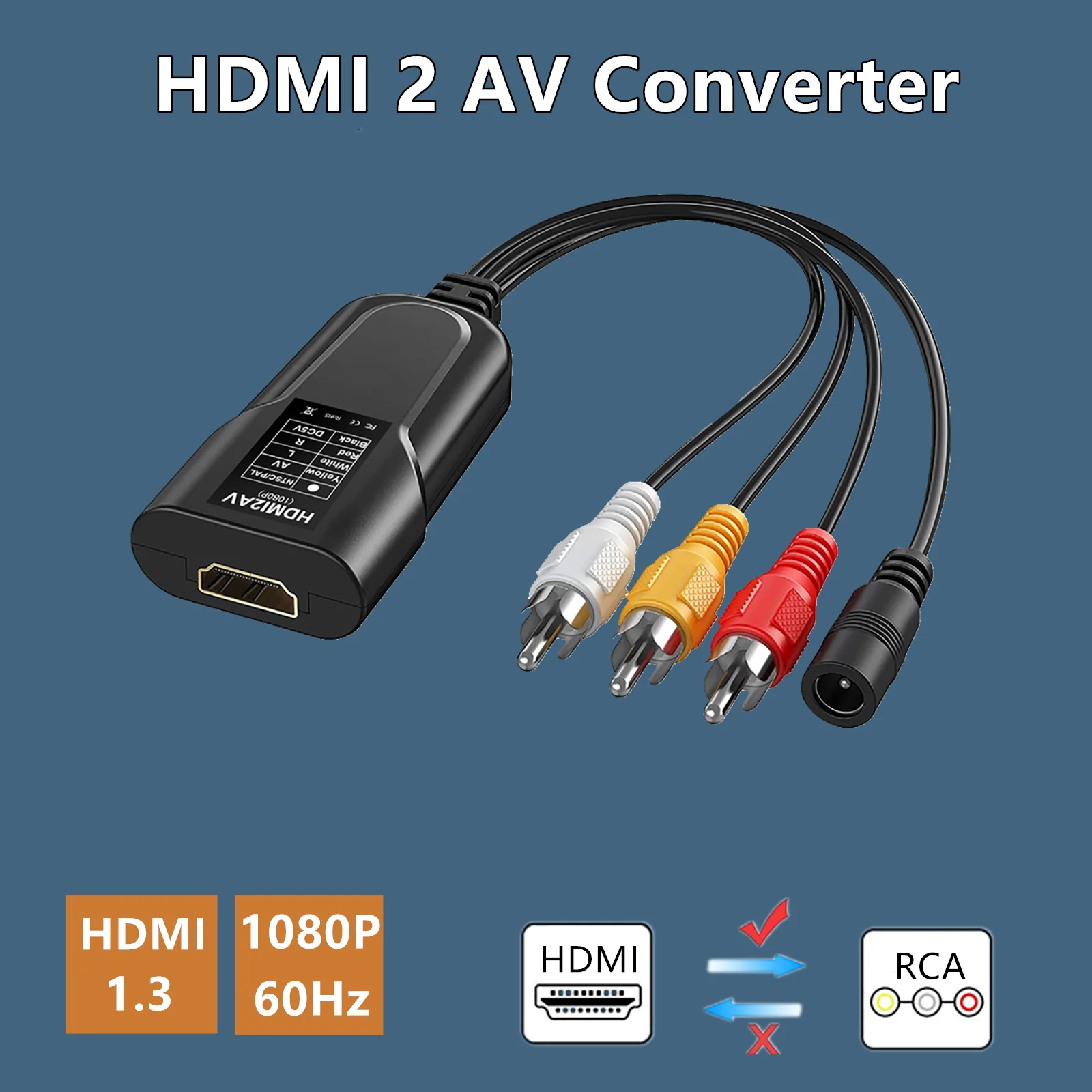 HDMI в RCA композитный AV видео аудио конвертер адаптер Поддержка NTSC PAL для XBOX PS3 PS4 TV STB VHS VCR камера DVD HDMI в RCA композитный AV видео аудио конвертер адаптер Поддержка NTSC PAL для XBOX PS3 PS4 TV STB VHS VCR камера DVD