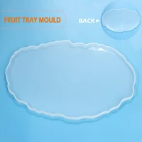 silicone irregular shape coaster resin mold fruit holder tray pad mold for diy crystal agate epoxy casting craft working tools