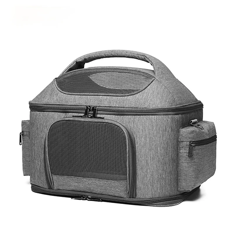 

Portable multifunctional pet bag, pet cat and dog harness, car seat basket, dog seat, soft side harness, pet travel protection
