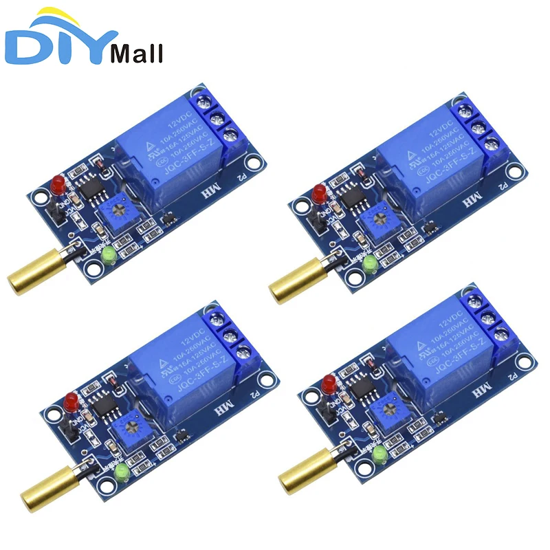4 шт./лот 5 В 1-канальный выход датчик наклона и угла SW-520D Золотой SW520D релейный