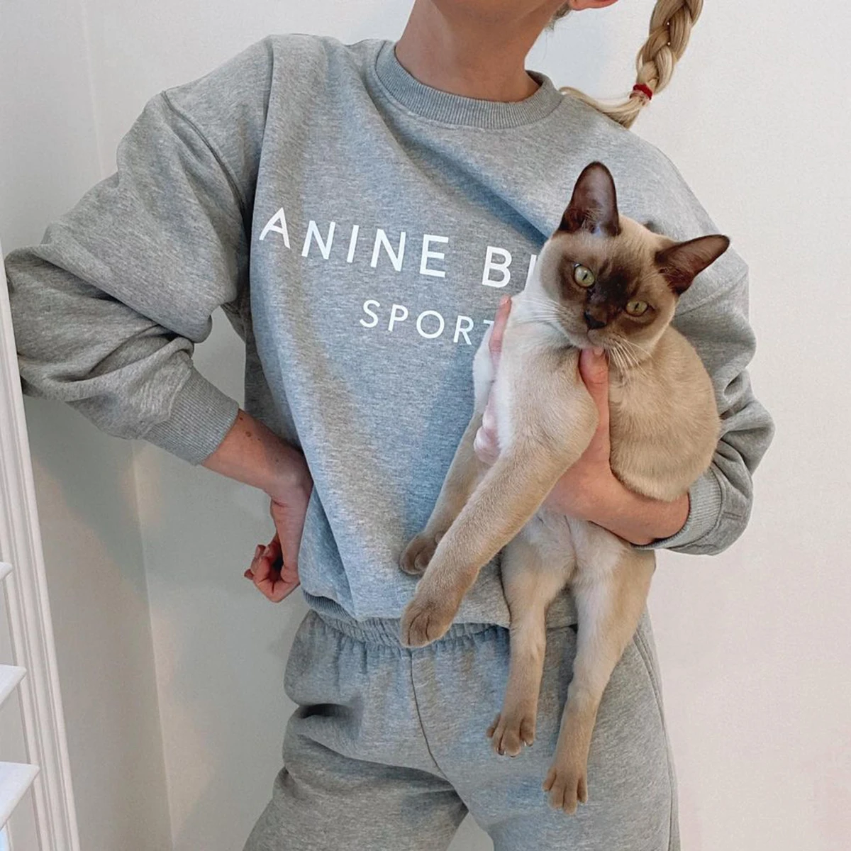 

Vintage Letter Print Loose Sweatshirts 2021 Autumn Long Sleeve Gray Classic Cotton Hoodie Harajuku Casual Oversize Tops Chic