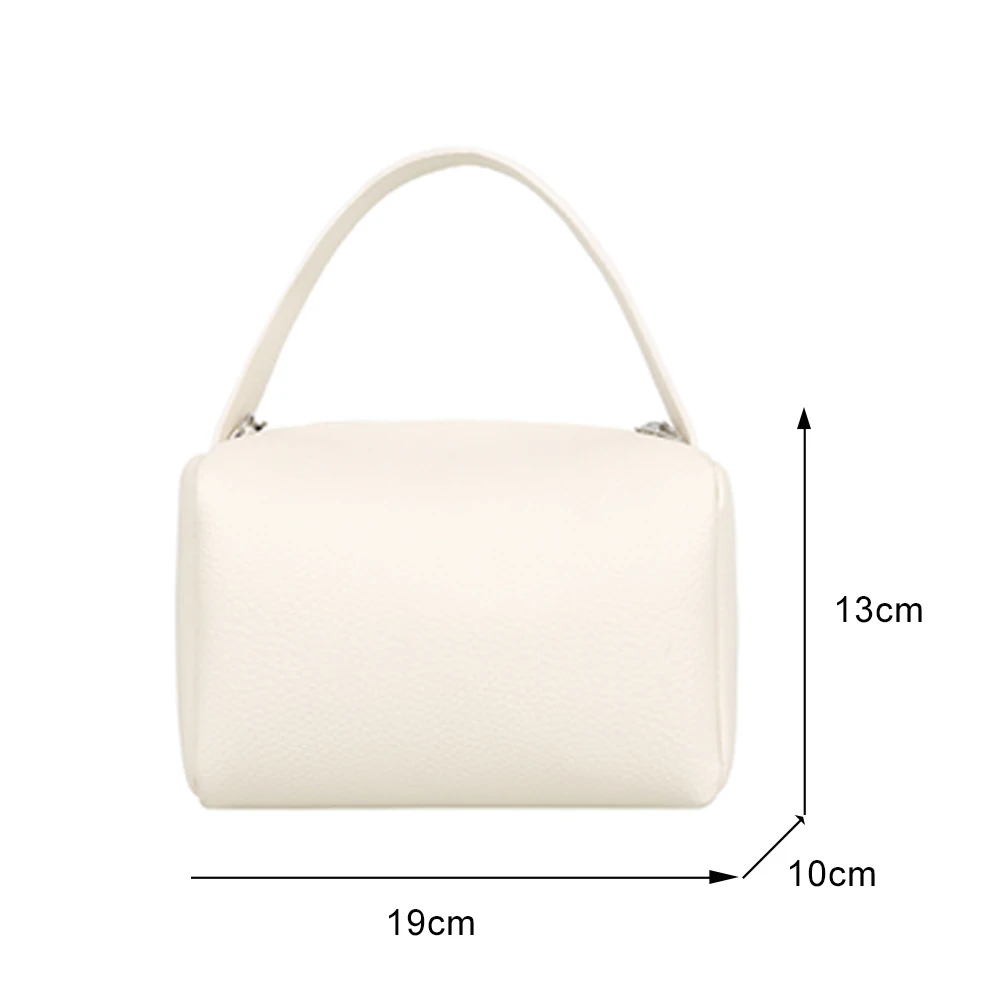 

Vintage Women Solid Color Shoulder Crossbody Bags PU Leather Messenger Bag Casual Ladies Chain Small Top-handle Handbags Purse
