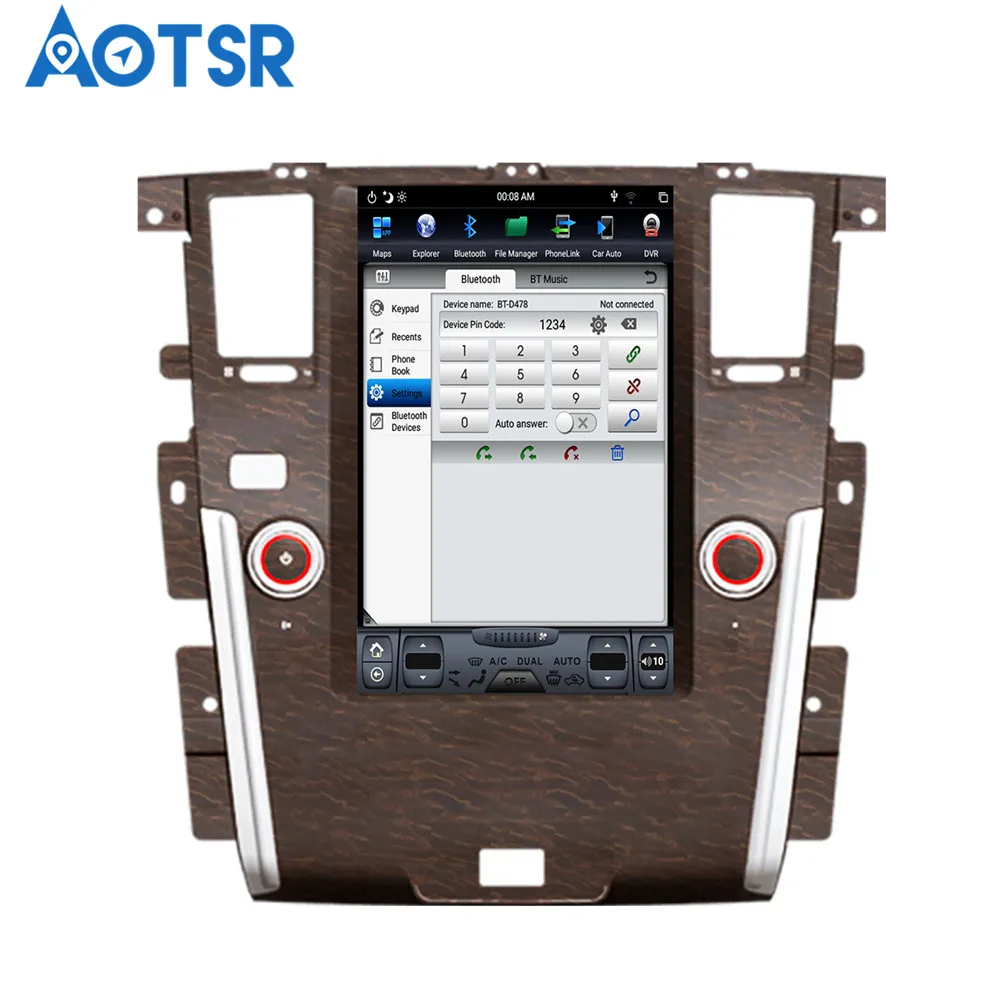 Android 8,1 4 Гб ОЗУ Tesla стиль PX6 автомобильный gps-навигатор для Nissan Patrol 2010- RDS мультимедиа ips экран авто мультимедиа